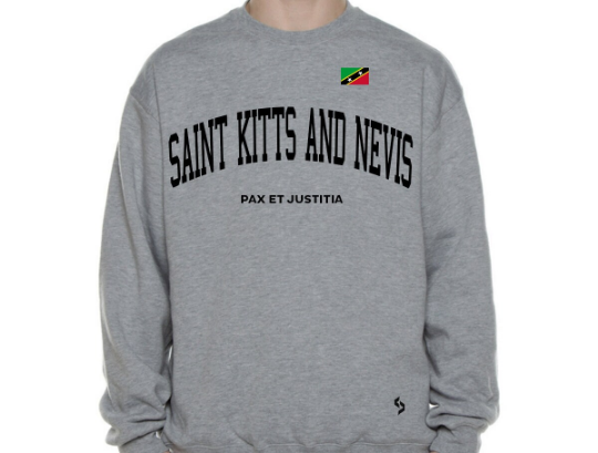 Saint Kitts And Nevis Sweatshirts / Saint Kitts And Nevis Shirt / Saint Kitts And Nevis Sweat Pants Map / Saint Kitts And Nevis Jersey