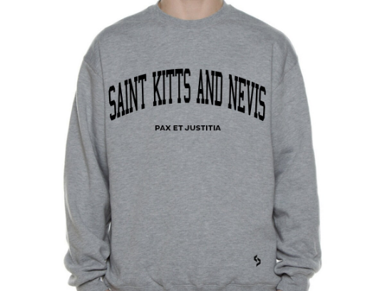 Saint Kitts And Nevis Sweatshirts / St Kitts And Nevis Shirt / Saint Kitts And Nevis Sweat Pants Map / Saint Kitts And Nevis Jersey