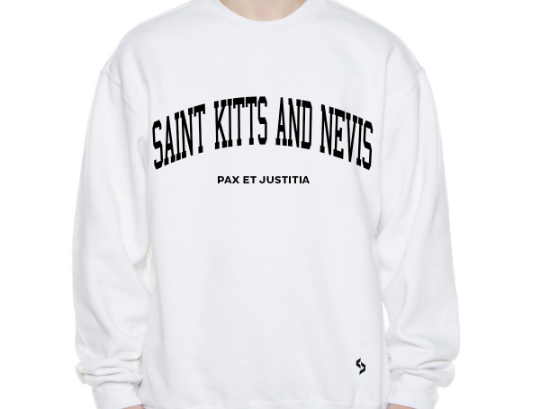 Saint Kitts And Nevis Sweatshirts / St Kitts And Nevis Shirt / Saint Kitts And Nevis Sweat Pants Map / Saint Kitts And Nevis Jersey
