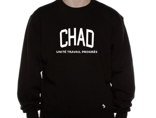 Chad Sweatshirts / Chad Shirt / Chad Sweat Pants Map / Chad Jersey / Grey Sweatshirts / Black Sweatshirts / Chad Poster