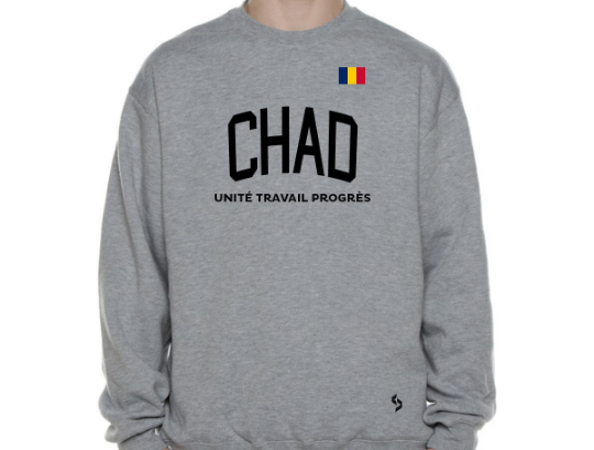 Chad Sweatshirts / Chad Shirt / Chad Sweat Pants Map / Chad Jersey / Grey Sweatshirts / Black Sweatshirts / Chad Poster