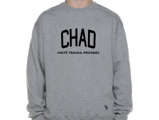 Chad Sweatshirts / Chad Shirt / Chad Sweat Pants Map / Chad Jersey / Grey Sweatshirts / Black Sweatshirts / Chad Poster