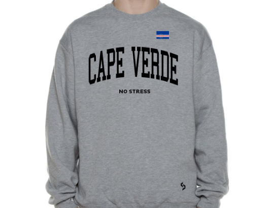 Cape Verde Sweatshirts / Cape Verde Shirt / Cape Verde Sweat Pants Map / Cape Verde Jersey / Grey Sweatshirts / Black Sweatshirts