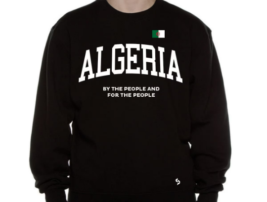 Algeria Sweatshirts / Algeria Shirt / Algeria Sweat Pants Map / Algeria Jersey / Grey Sweatshirts / Black Sweatshirts / Algeria Poster