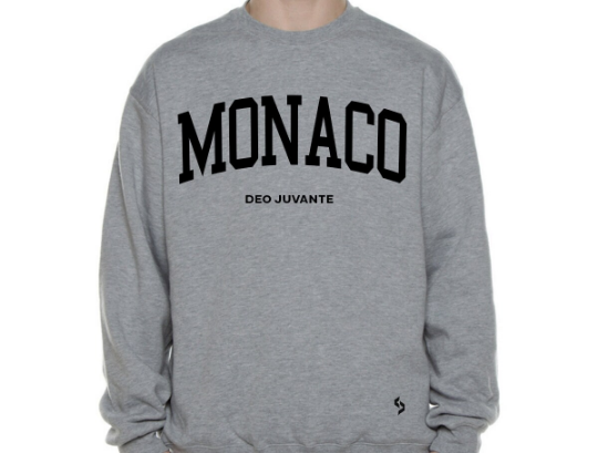 Monaco Sweatshirts / Monaco Shirt / Monaco Sweat Pants Map / Monaco Jersey / Grey Sweatshirts / Black Sweatshirts / Monaco Poster