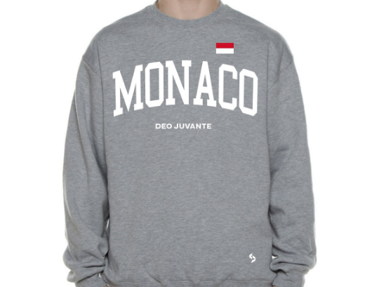 Monaco Sweatshirts / Monaco Shirt / Monaco Sweat Pants Map / Monaco Jersey / Grey Sweatshirts / Black Sweatshirts / Monaco Poster
