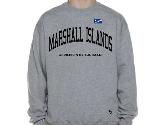 Marshall Islands Sweatshirts / Marshall Islands Shirt / Marshall Islands Sweat Pants Map / Marshall Islands Jersey / Grey Sweatshirts