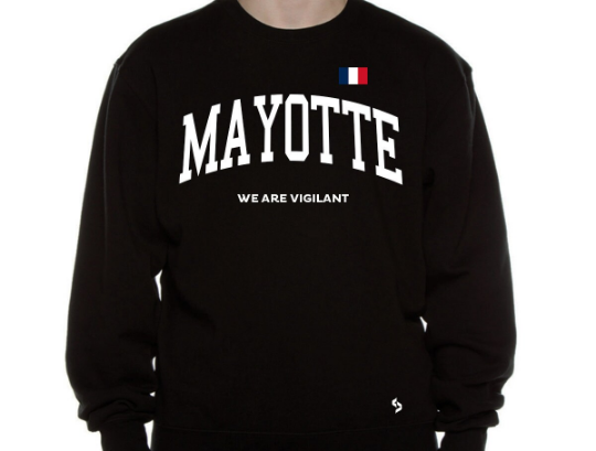 Mayotte Sweatshirts / Mayotte Shirt / Mayotte Sweat Pants Map / Mayotte Jersey / Grey Sweatshirts / Black Sweatshirts / Mayotte Poster