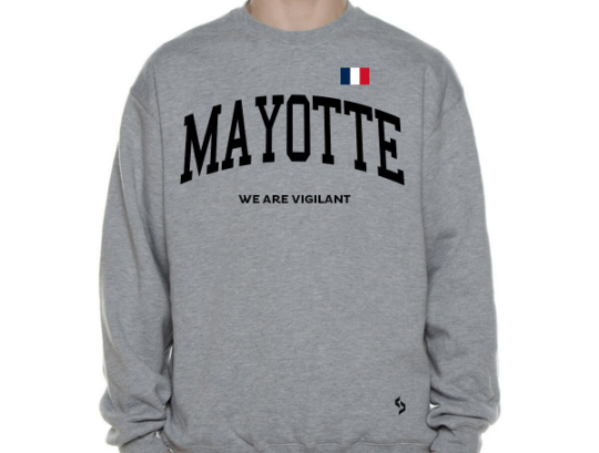 Mayotte Sweatshirts / Mayotte Shirt / Mayotte Sweat Pants Map / Mayotte Jersey / Grey Sweatshirts / Black Sweatshirts / Mayotte Poster