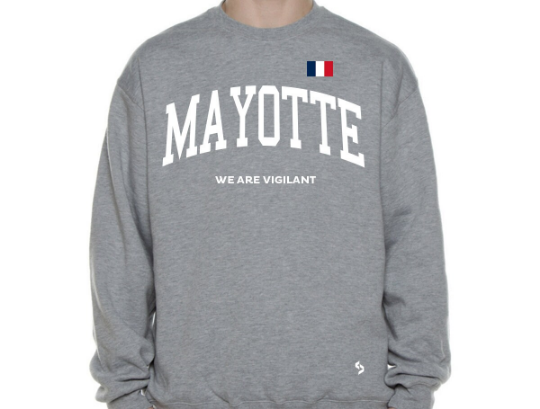 Mayotte Sweatshirts / Mayotte Shirt / Mayotte Sweat Pants Map / Mayotte Jersey / Grey Sweatshirts / Black Sweatshirts / Mayotte Poster