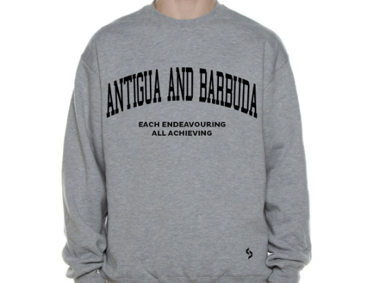 Antigua And Barbuda Sweatshirts / Antigua And Barbuda Shirt / Antigua And Barbuda Sweat Pants Map / Antigua And Barbuda Jersey