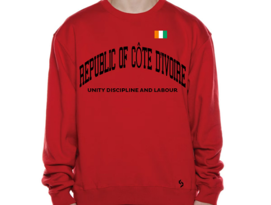 Côte d'Ivoire Sweatshirts / Côte d'Ivoire Shirt / Côte d'Ivoire Sweat Pants Map / Côte d'Ivoire Jersey / Grey Sweatshirts / Black Sweatshirt