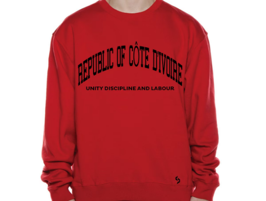 Côte d'Ivoire Sweatshirts / Côte d'Ivoire Shirt / Côte d'Ivoire Sweat Pants Map / Côte d'Ivoire Jersey / Grey Sweatshirts / Black Sweatshirt