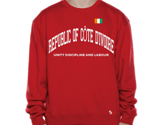 Côte d'Ivoire Sweatshirts / Côte d'Ivoire Shirt / Côte d'Ivoire Sweat Pants Map / Côte d'Ivoire Jersey / Grey Sweatshirts / Black Sweatshirt