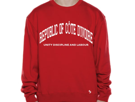 Côte d'Ivoire Sweatshirts / Côte d'Ivoire Shirt / Côte d'Ivoire Sweat Pants Map / Côte d'Ivoire Jersey / Grey Sweatshirts / Black Sweatshirt