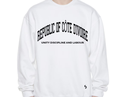 Côte d'Ivoire Sweatshirts / Côte d'Ivoire Shirt / Côte d'Ivoire Sweat Pants Map / Côte d'Ivoire Jersey / Grey Sweatshirts / Black Sweatshirt