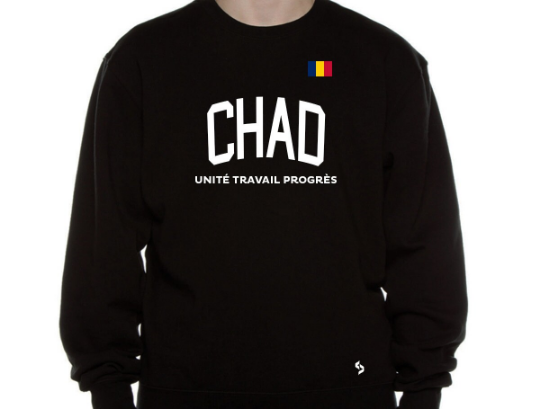 Chad Sweatshirts / Chad Shirt / Chad Sweat Pants Map / Chad Jersey / Grey Sweatshirts / Black Sweatshirts / Chad Poster