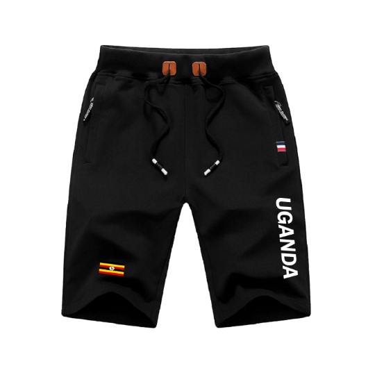 Uganda Shorts / Uganda Pants / Uganda Shorts Flag / Uganda Jersey / Grey Shorts / Black Shorts / Uganda Poster / Uganda Map / Men Women