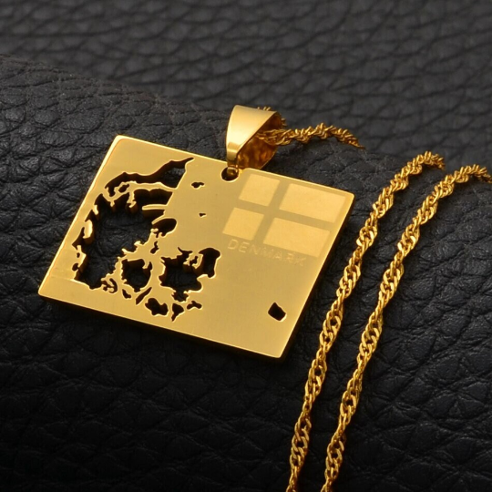 18K Gold Plated Denmark Necklace