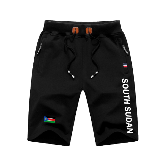 South Sudan Shorts / South Sudan Pants / South Sudan Shorts Flag / South Sudan Jersey / Grey Shorts / Black Shorts / South Sudan Poster