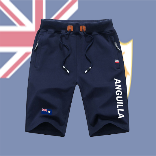 Anguilla Shorts / Anguilla Pants / Anguilla Shorts Flag / Anguilla Jersey / Grey Shorts / Black Shorts / Anguilla Poster / Anguilla Map