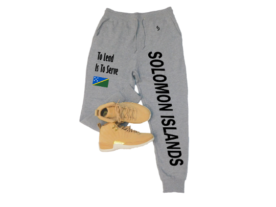 Solomon Islands Sweatpants / Solomon Islands Shirt / Solomon Islands Sweat Pants Map / Grey Sweatpants / Black Sweatpants