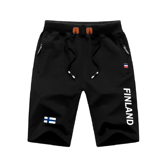 Finland Shorts / Finland Pants / Finland Shorts Flag / Finland Jersey / Grey Shorts / Black Shorts / Finland Poster / Finland Map