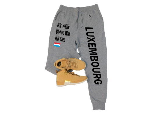 Luxembourg Sweatpants / Luxembourg Shirt / Luxembourg Sweat Pants Map / Grey Sweatpants / Black Sweatpants / Luxembourg Poster