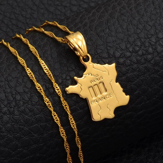18K Gold Plated France Necklace