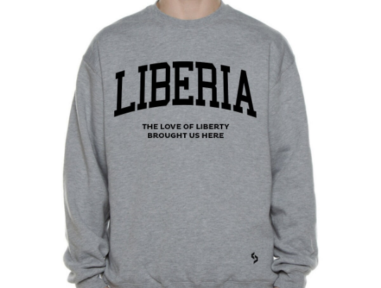 Liberia Sweatshirts / Liberia Shirt / Liberia Sweat Pants Map / Liberia Jersey / Grey Sweatshirts / Black Sweatshirts / Liberia Poster