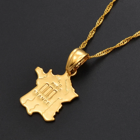 18K Gold Plated France Necklace