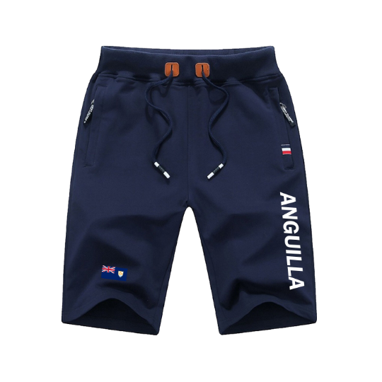 Anguilla Shorts / Anguilla Pants / Anguilla Shorts Flag / Anguilla Jersey / Grey Shorts / Black Shorts / Anguilla Poster / Anguilla Map