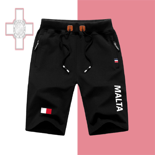 Malta Shorts / Malta Pants / Malta Shorts Flag / Malta Jersey / Grey Shorts / Black Shorts / Malta Poster / Malta Map / Men Women