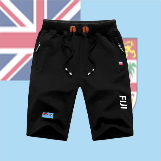 Fiji Shorts / Fiji Pants / Fiji Shorts Flag / Fiji Jersey / Grey Shorts / Black Shorts / Fiji Poster / Fiji Map / Men Women