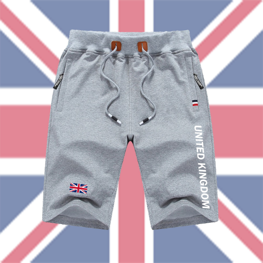 United Kingdom Shorts / United Kingdom Pants / United Kingdom Shorts Flag / United Kingdom Jersey / Grey Shorts / Black Shorts