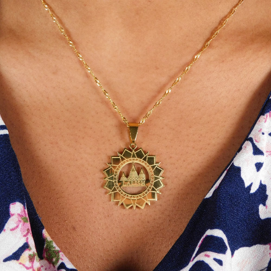 Yazidi Lalish Necklace, Yazidi Lalish Holy Temple, Yazidi Lalish Pendant, Yazidi Lalish Charm, Yazidi Bracelet, Yazidi Lalish Gifts