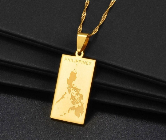 18k Gold Plated Philippines Necklace