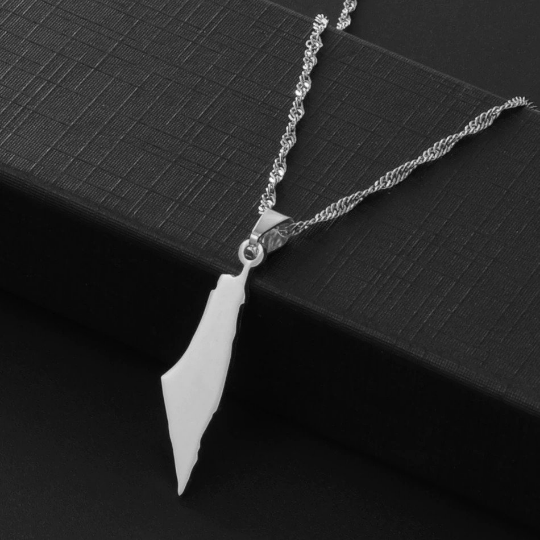 18K Gold Plated Palestine Necklace, Palestine Jewelry, Palestine Necklace, Palestine Jewelry, Palestine Earrings, Palestine Gift, Palestine