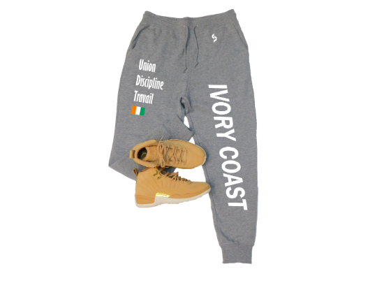 Ivory Coast Sweatpants / Ivory Coast Shirt / Ivory Coast Sweat Pants Map / Ivory Coast Jersey / Grey Sweatpants / Black Sweatpants
