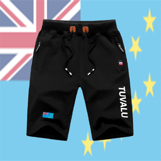Tuvalu Shorts / Tuvalu Pants / Tuvalu Shorts Flag / Tuvalu Jersey / Grey Shorts / Black Shorts / Tuvalu Poster / Tuvalu Map / Men Women
