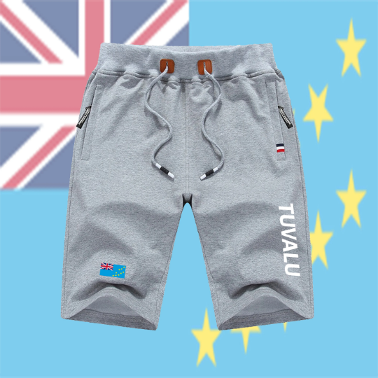 Tuvalu Shorts / Tuvalu Pants / Tuvalu Shorts Flag / Tuvalu Jersey / Grey Shorts / Black Shorts / Tuvalu Poster / Tuvalu Map / Men Women