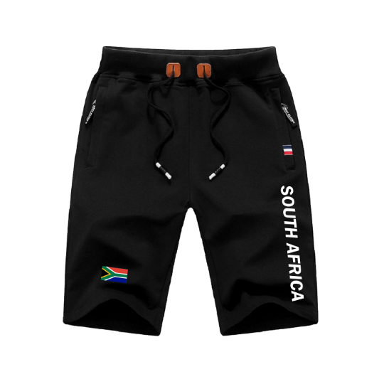 South Africa Shorts / South Africa Pants / South Africa Shorts Flag / South Africa Jersey / Grey Shorts / Black Shorts / South Africa Poster