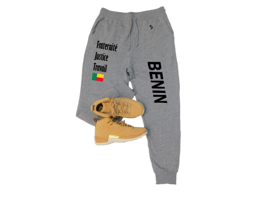 Benin Sweatpants / Benin Shirt / Benin Sweat Pants Map / Benin Jersey / Grey Sweatpants / Black Sweatpants / Benin Poster