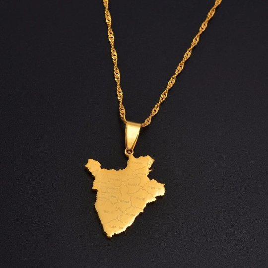18K Gold Plated Burundi Necklace