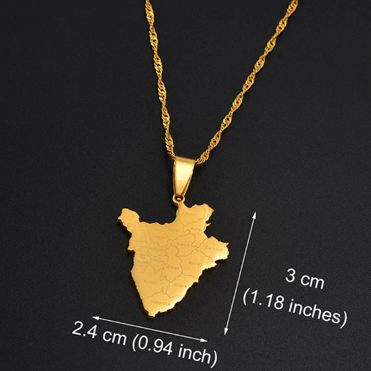 18K Gold Plated Burundi Necklace