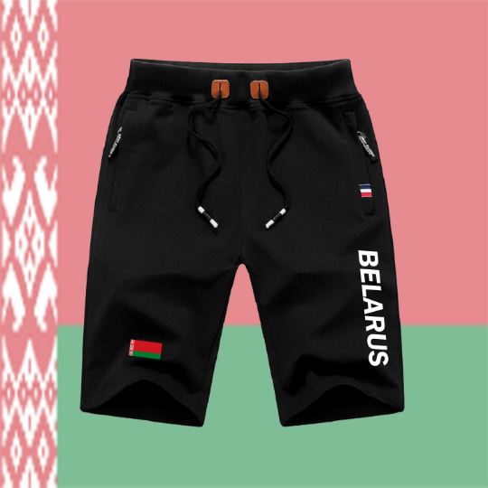 Belarus Shorts / Belarus Pants / Belarus Shorts Flag / Belarus Jersey / Grey Shorts / Black Shorts / Belarus Poster / Belarus Map