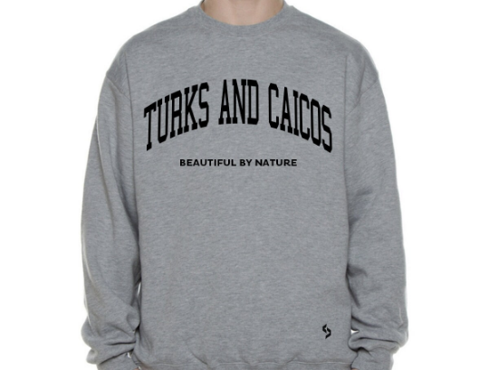 Turks and Caicos Sweatshirts / Turks and Caicos Shirt / Turks and Caicos Sweat Pants Map / Turks and Caicos Jersey / Grey Sweatshirts