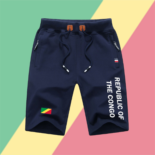 Republic Of The Congo Shorts / Republic Of The Congo Pants / Republic Of The Congo Shorts Flag / Republic Of The Congo Jersey / Grey Shorts