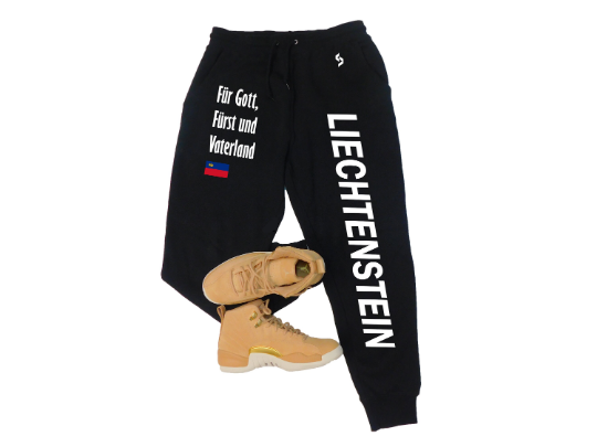 Liechtenstein Sweatpants / Liechtenstein Shirt / Liechtenstein Sweat Pants Map / Grey Sweatpants / Black Sweatpants / Liechtenstein Poster