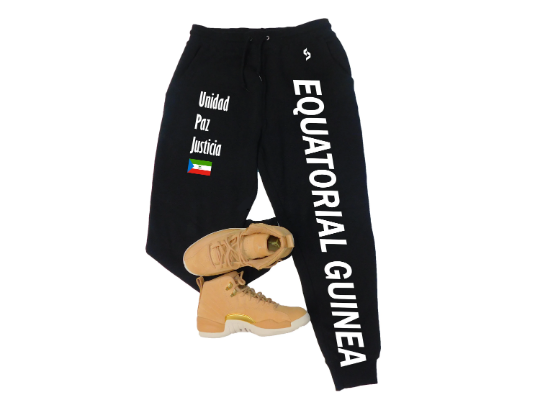 Equatorial Guinea Sweatpants / Equatorial Guinea Shirt / Equatorial Guinea Sweat Pants Map / Grey Sweatpants / Black Sweatpants